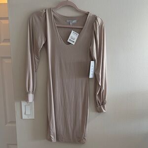 a new day Taupe Long Sleeve Dress